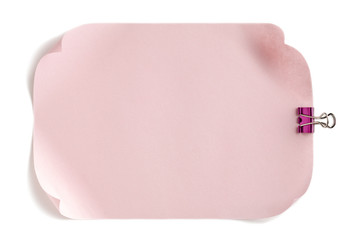 rumple pink colored paper