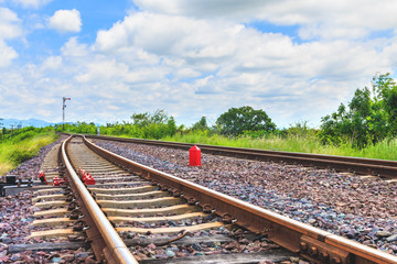 Fototapeta na wymiar railroad for transportation, transport railway