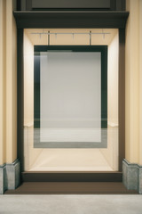 Small showcase with frame