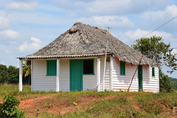 Fototapeta na wymiar Karibisches Holzhaus