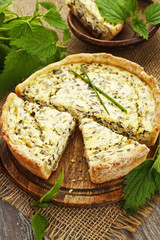 Pie with nettle