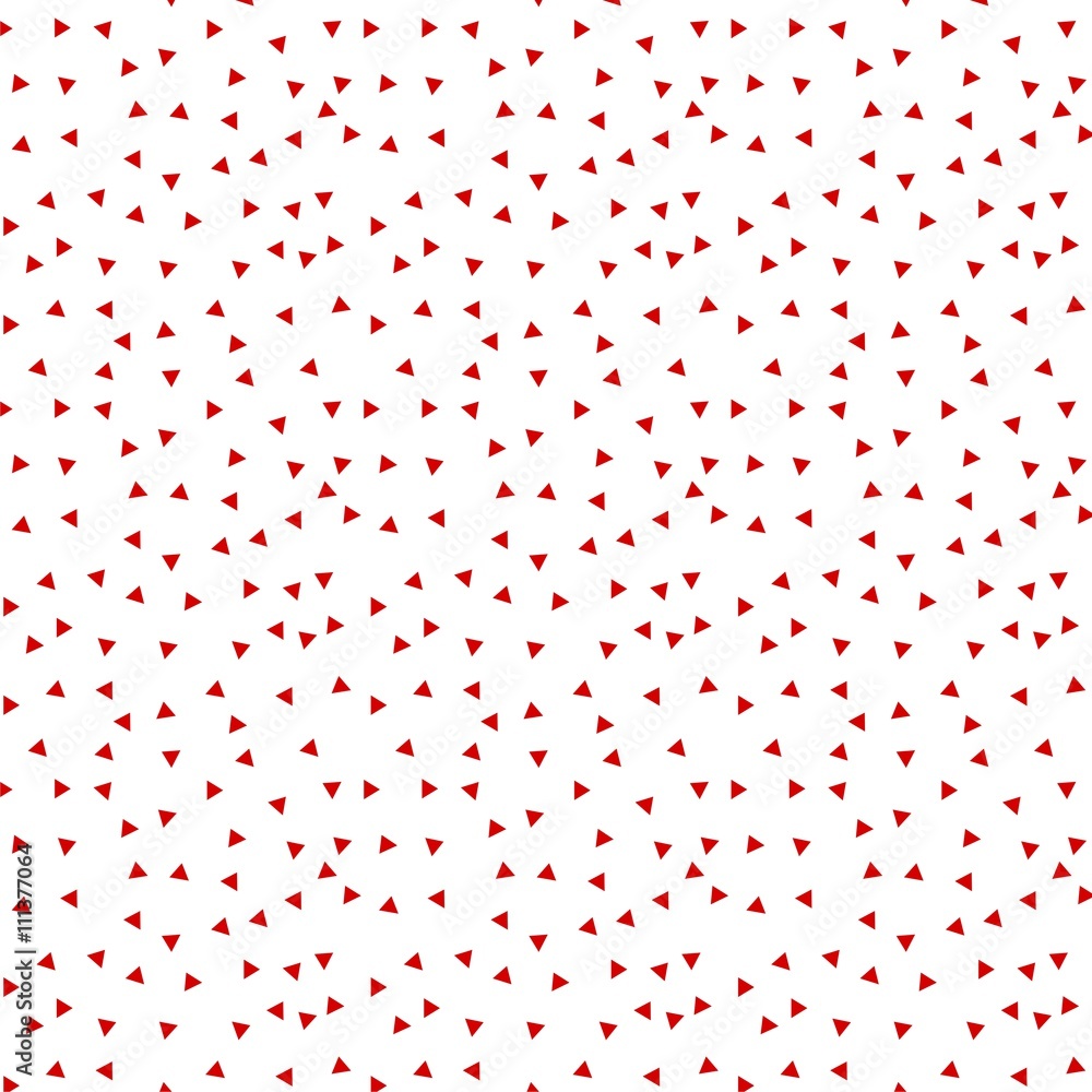 Aufkleber seamless patterns with red triangles