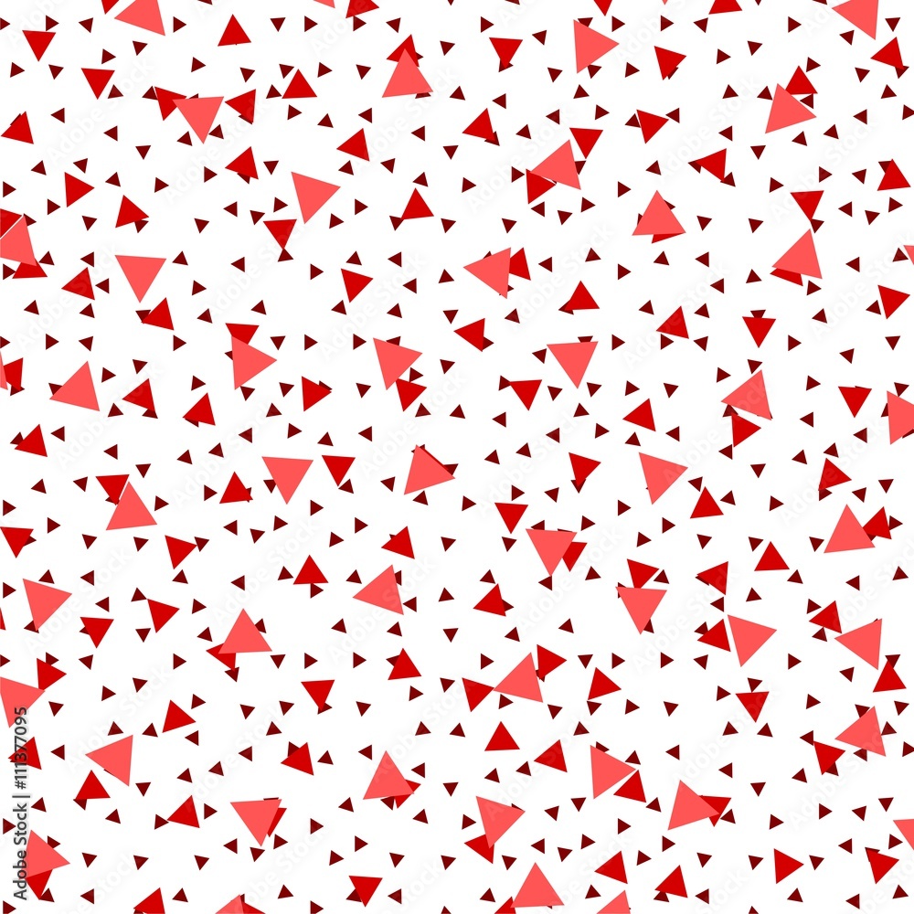 Poster seamless patterns with red triangles