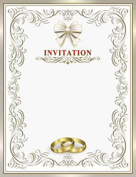Wedding invitation card 