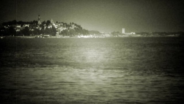 Old city - retro, 1950's camera footage 