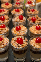 Banoffee pie in a mini glass