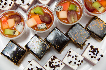 appetizer catering Many small desserts