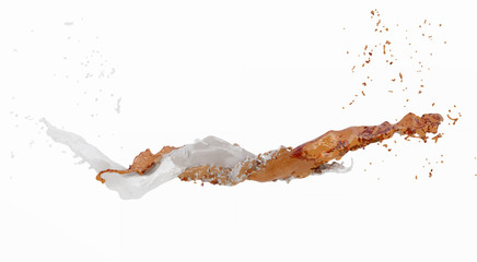 Water splash Isolated 3d