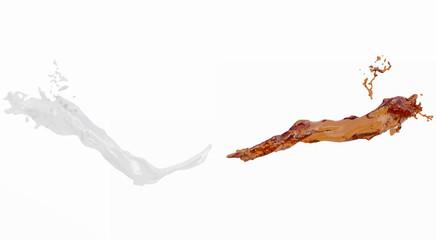 Water splash Isolated 3d