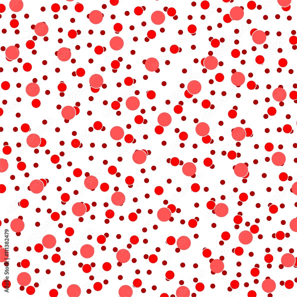 Poster seamless patterns with red circles