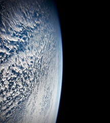 Planet Earth day outer space ocean aerial water global seascape environment view. Elements of this image furnished by NASA. © nikonomad