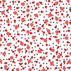 Seamless patterns with red circles