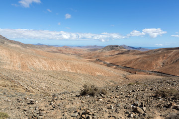 Beautiful volcanic mountains on  Fuerteventura. Canary Islands. Fuerteventura. Canary Islands