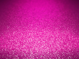 twinkling glitter background in shades of pink, purple and white with a spotlight and depth of field effect (3D illustration)