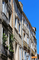 Fototapeta premium Montpellier historic center habitations - France