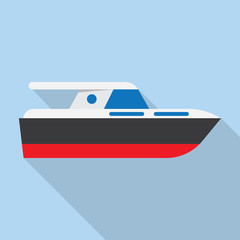 Yacht boat sign icon