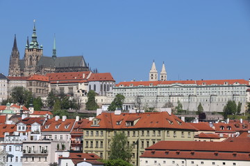 Naklejka na ściany i meble Vue du château de Prague