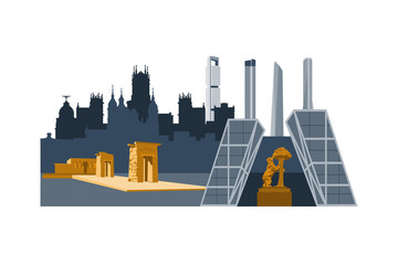 Naklejka premium Madrid city