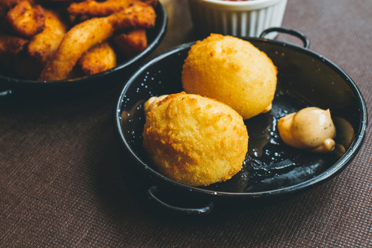 Delicious appetizer fingers and croquettes