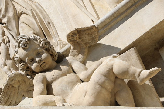 D&eacute;tail du sanctuaire Notre-Dame de Lorette &agrave; Prague