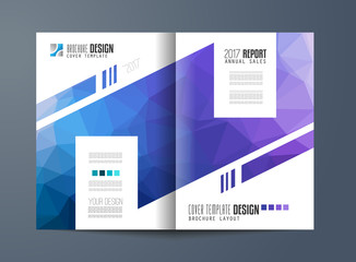 Brochure template, Flyer Design or Depliant Cover for business