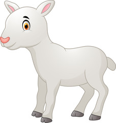 Obraz premium Cartoon happy goat
