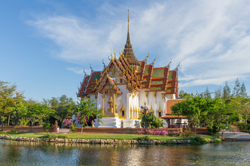 Naklejka premium The Dusit Maha Prasat in the Ancient Siam
