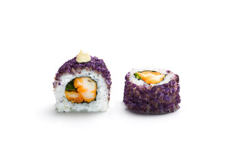 uramaki isolated on white background