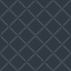 Fototapeta na wymiar Braided dark pattern. Seamless vector background. Monotonous diagonal texture.