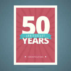 50 year anniversary card