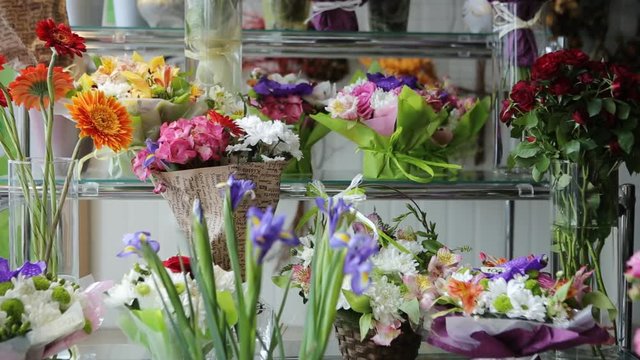 Flower boutique with incredibly beautiful bouquets.