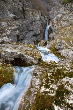 Source of Socha river in Slovenia.