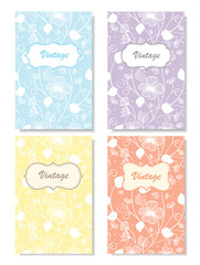 floral creative cards templates.floral background

