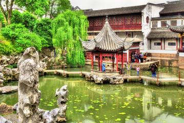The Lion Grove Garden, a UNESCO heritage site in China