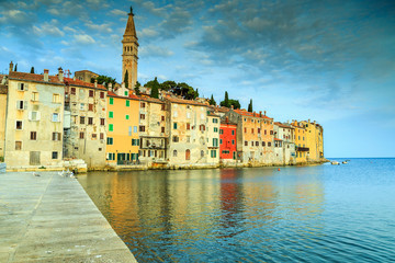 Fototapeta premium Stunning sunrise with Rovinj old town,Istria region,Croatia,Europe
