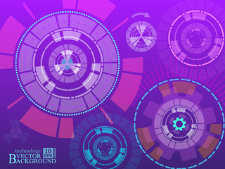 Bright background Concept technology