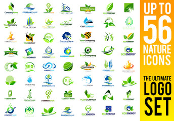 Green Logo Nature Logo Eco Logo Leaf Logo