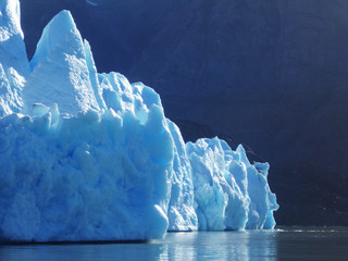 Icebergs at Grey Glacier in Torres del Paine National Park