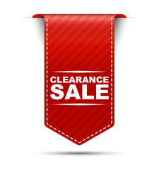 clearance sale, banner clearance sale, red banner clearance sale - obrazy, fototapety, plakaty