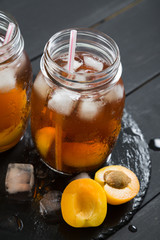 Delicious apricot lemonade