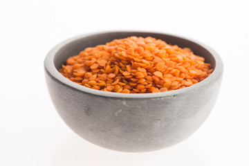Lentils Isolated on White Background