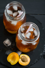 Delicious apricot lemonade