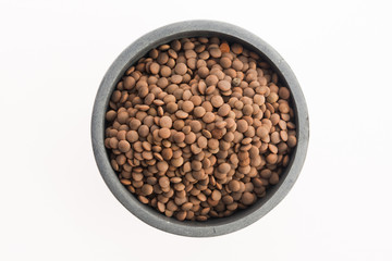 Lentils Isolated on White Background