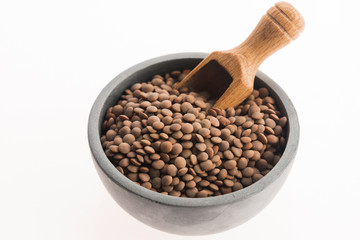 Lentils Isolated on White Background