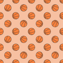 Basketball seamless pattern