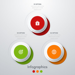 infographics three options