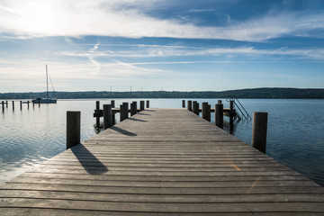 Starnberger See - Steg mit Seeblick