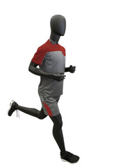 Male running mannequin