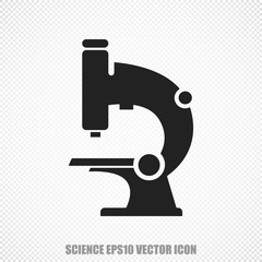 Science vector Microscope icon. Modern flat design.