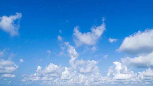 time lapse cloud in blue sky background